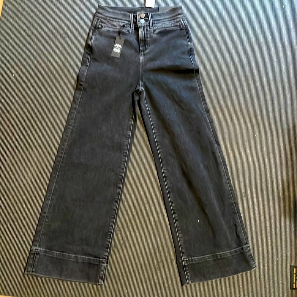 Anne Taylor wide leg high rise jeans 00